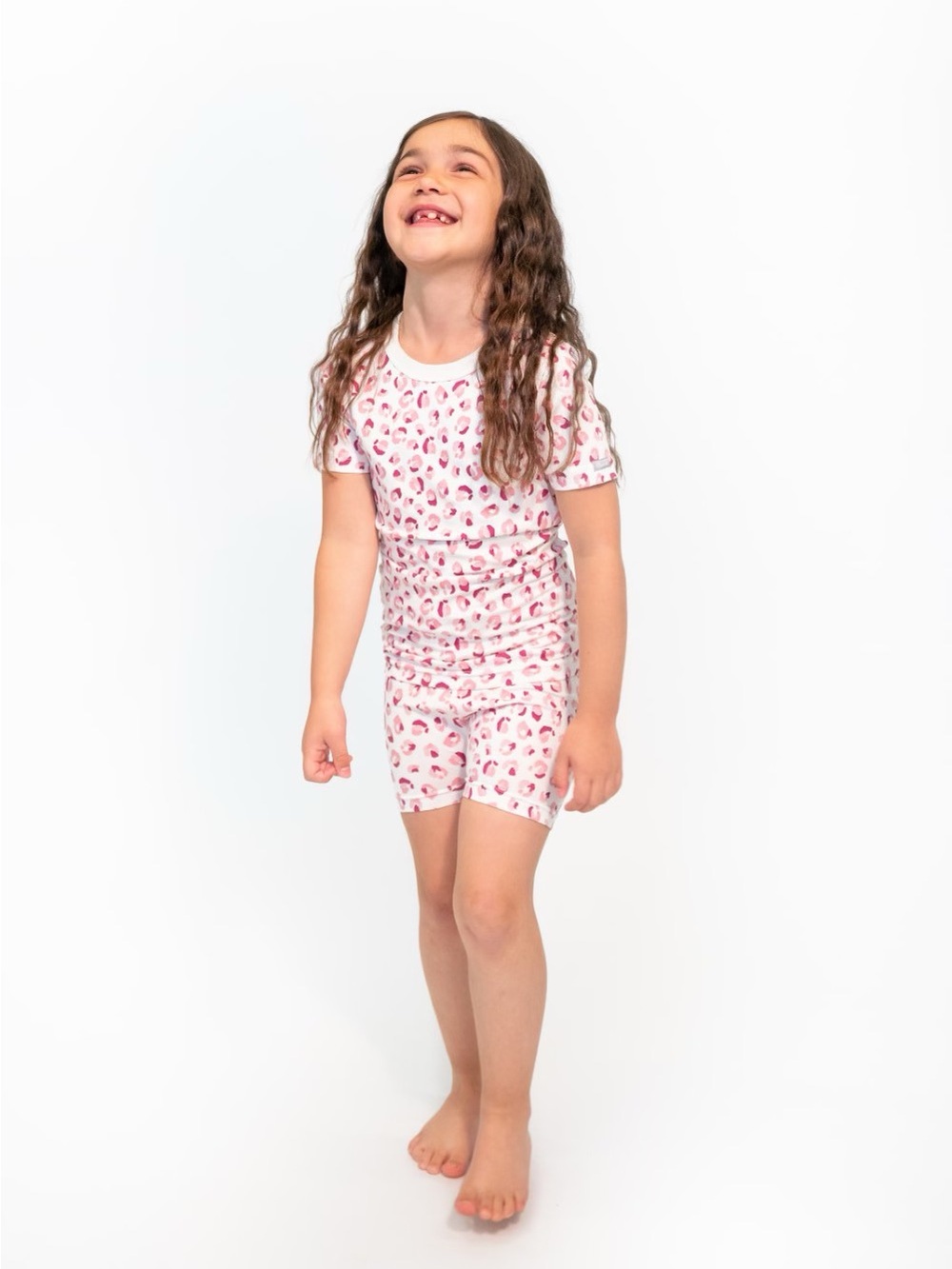 Coccoli Pink Leopard-Spot PJ Set